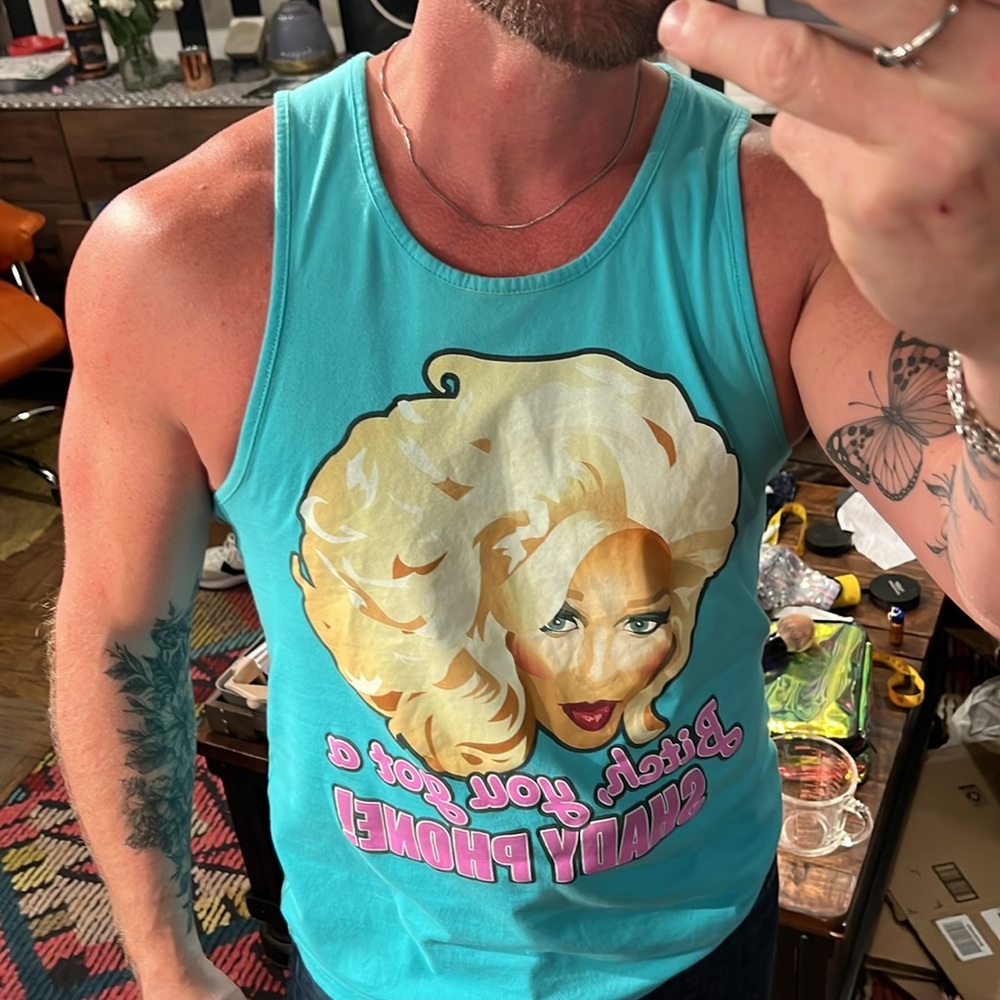 Peppermint themed RuPauls drag race official merchandise tank top